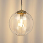 Suspension tendance boule en verre strié - niccolo Suspension tendance boule en verre strié - niccolo