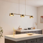 Suspension triple mtal laiton 3 spots led dimmable - prins