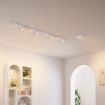 Syst�me de spots sur rail magn�tique blanc 3 m 10 spots led 70w - transformateur externe - lyne