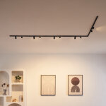 Syst�me de spots sur rail magn�tique noir 3 m 10 spots led 70w - transformateur externe - lyne