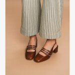 Babies slingback demi camel