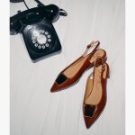 Ballerine slingback syndie cognac