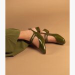 Ballerine slingback synthia vert cactus