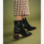 Boots tea noir verni