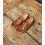 Chaussure bateau barefoot ezio cognac