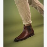 Chelsea boots martial cognac