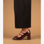 Escarpin iza lie de vin