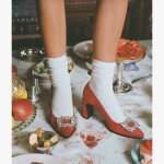 Escarpin izia rouge