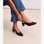Escarpin slingback calista chocolat