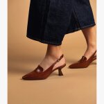 Escarpin slingback carlita camel