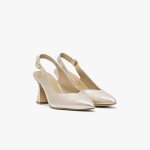 Escarpin slingback daffie platine