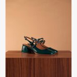 Escarpin slingback debbie bleu lagon