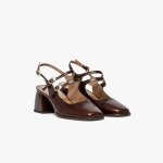 Escarpin slingback debbie chocolat