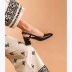 Escarpin slingback denitsa noir Escarpin slingback denitsa noir