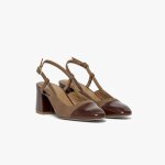 Escarpin slingback denitsa taupe