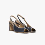 Escarpin slingback diane marine
