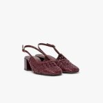 Escarpin slingback ditta bordeaux