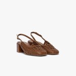 Escarpin slingback ditta camel