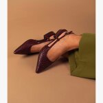 Escarpin slingback sonnie chocolat