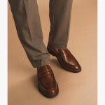 Mocassin olivier cognac