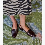 Mocassin slingback betsy marron fonc�