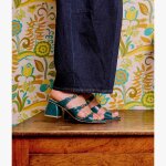 Mule olivy bleu lagon