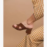 Mule � talon vera cognac