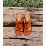 Mule � talon vera cognac
