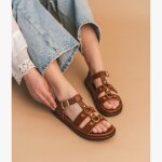 Sandale gess cognac