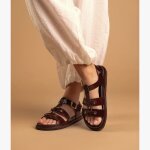 Sandale gessie chocolat