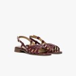 Sandale giliane bordeaux