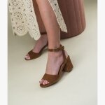 Sandale halba cognac