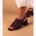 Sandale haya bordeaux