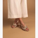 Sandale honorrine platine