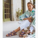 Sandale jessica bleu