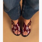 Sandale noelia bordeaux