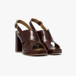 Sandale perla chocolat