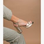 Sandale polla platine