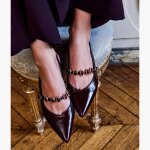 Slingback beverly pourpre