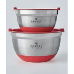 Les 2 grands saladiers de cuisine & leurs couvercles pradel privilege