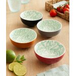 Le lot de 4 bols en cramique dcore