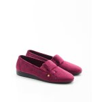Chaussons brods aspect velours