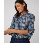 Blouse carreaux rebrod�s