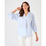 Blouse ray�e et brod�e citrons