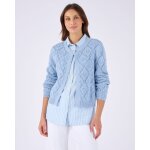 Cardigan ajour� fil ruban