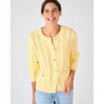 Cardigan maille ajour�e et torsades