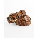 Ceinture en crote de cuir motif animalier