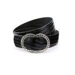 Ceinture fine aspect croco Ceinture fine aspect croco