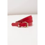 Ceinture fine crote de cuir