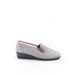 Chaussons velours, motif cachemire thermolactyl